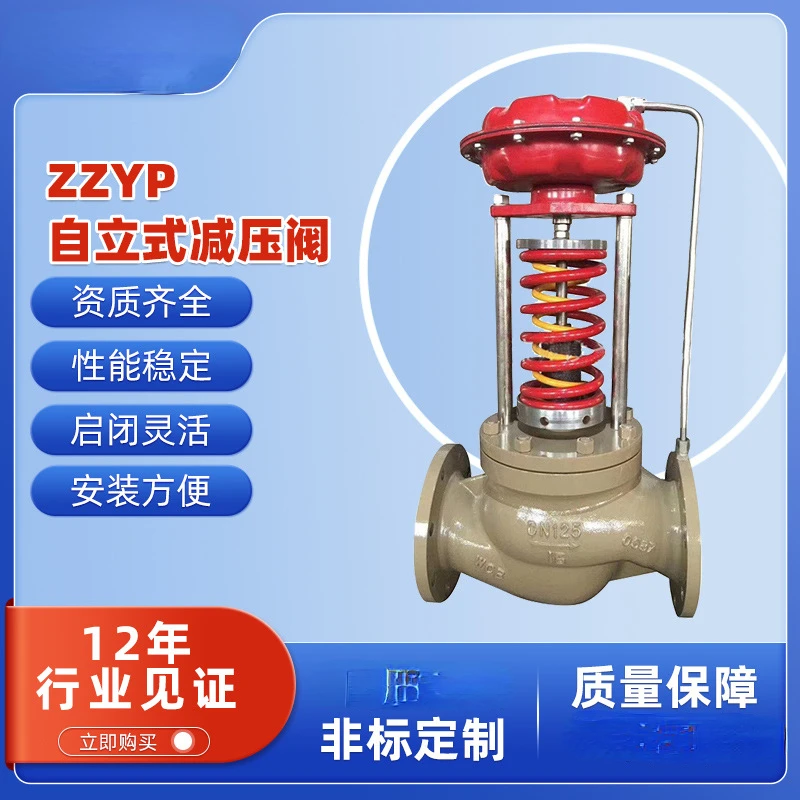 Zzyp Self-Standing Pressure Reducing Valve Stainless Steel Pressure Controlled Valve High Temperature Steam Pipe Pressure