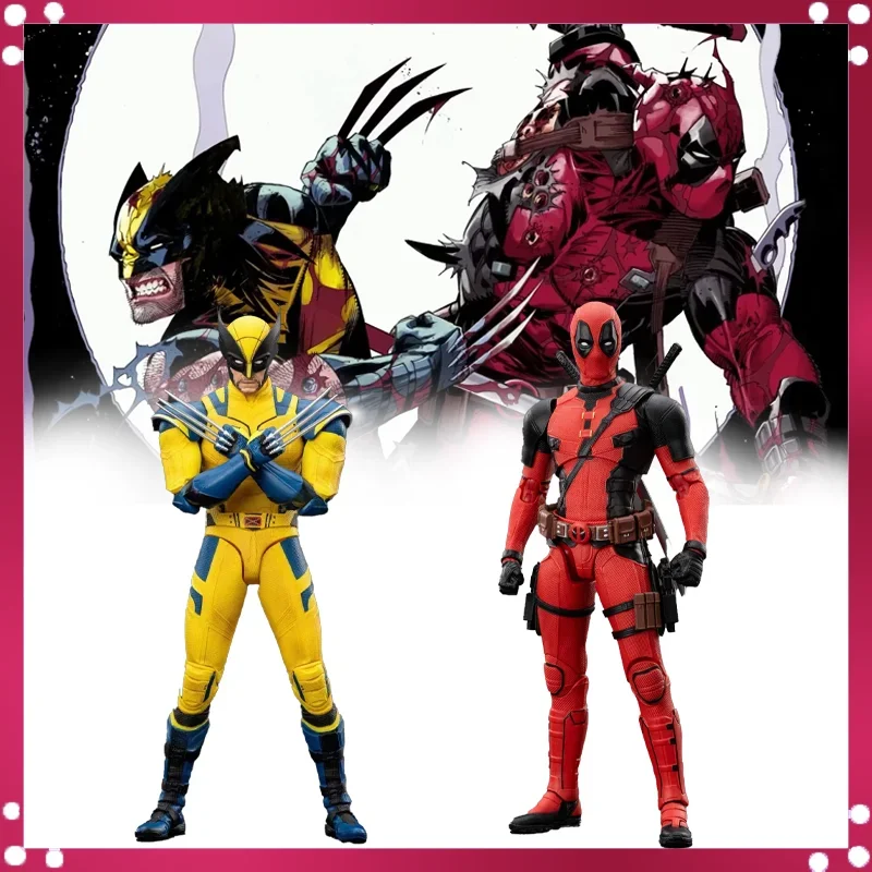 

Hot Toys Deadpool and Wolverine Action Figure Toy Dead Pool Model Doll Statue Ornament Ornaments Collectibles Toys Birthday Gift