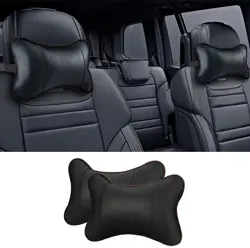 1pc Car Neck Pillows Pu Leather Head Support Universal Cushion  For Lexus Accessories Lumbar Support For Car Gaming Seat