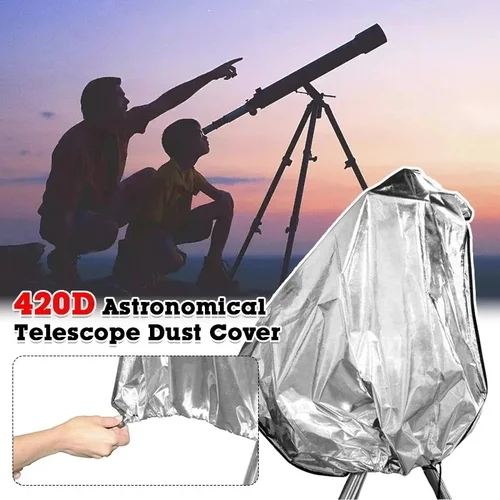 Imagen 1 del producto Telescopio astronómico cubiertas antipolvo al aire libre antirreflectante a prueba de polvo impermeable y protección solar telescopio para acampar senderismo