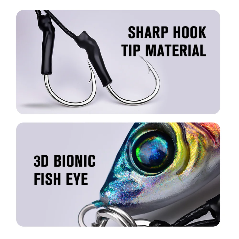 Iron Plate Pron Plate Bionic Bait, Freshwater Sea Fishing Mouth Bass, Lead Metal Slow Jig Lure, Shore Casting Jigging Lure