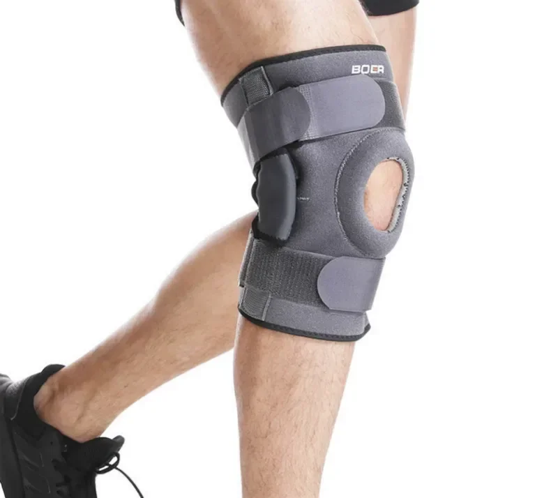 

1pcs Hinged Knee Brace Knee Support Gel Patella Knee Pad Guard Protector Strap with Dual Side Stabilizer Meniscus Tear Arthritis