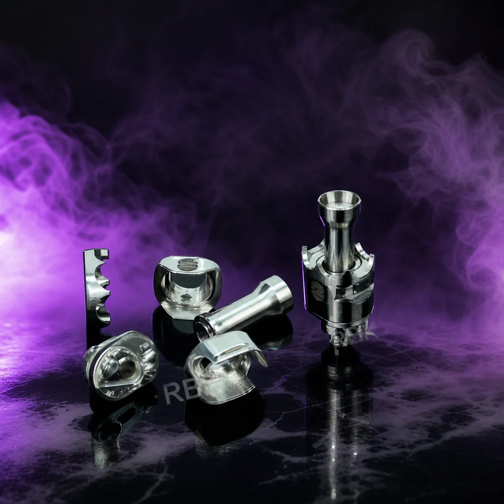 

Wolfcoolvape Monarchy MOBB MS Scepter RBA Bridge for AIO Billet and Boro Mods - 316SS AirPin Design