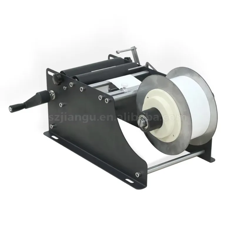 Manual Desktop Round Bottle Label Sticker Machine Semi Automatic Label Applicator for Round Glass Bottle Jars