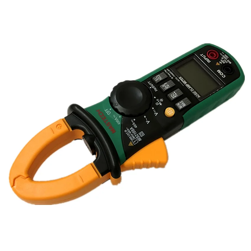 MASTECH MS2108A Multimeter Auto Range Digital Clamp Multimeter 4000 Counts DC/AC Voltmeter Ammeter Current Resistance Tester