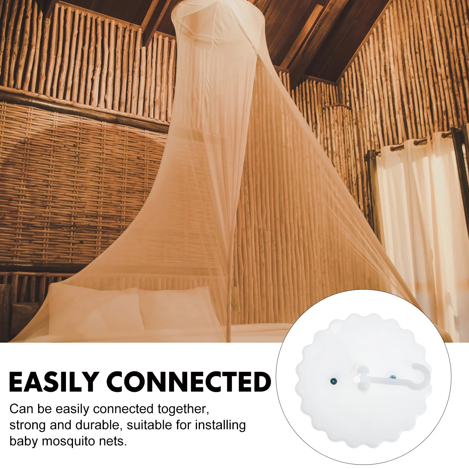 

Suction Cup Hook PU Ceiling Hooks for Canopy Net Baby Mosquito Net Holder Accessories Strong Practical Tool Easy Install