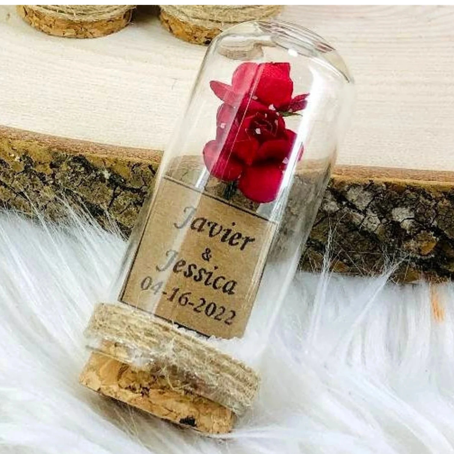 

Wedding Gift for Guests Favor in Bulk, Bridal Shower Red Rose Glass Gift, Baby Baptism Birthday Custom Favour, Special Guest Ret