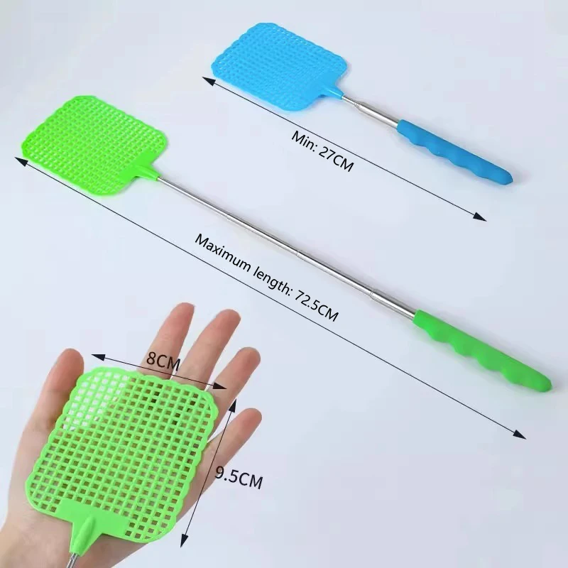 Multifunctional Mini Home Retractable Fly Swatter Non-slip Handle Summer Mosquito Swatter Extendable Fly Swatter Insect Swat