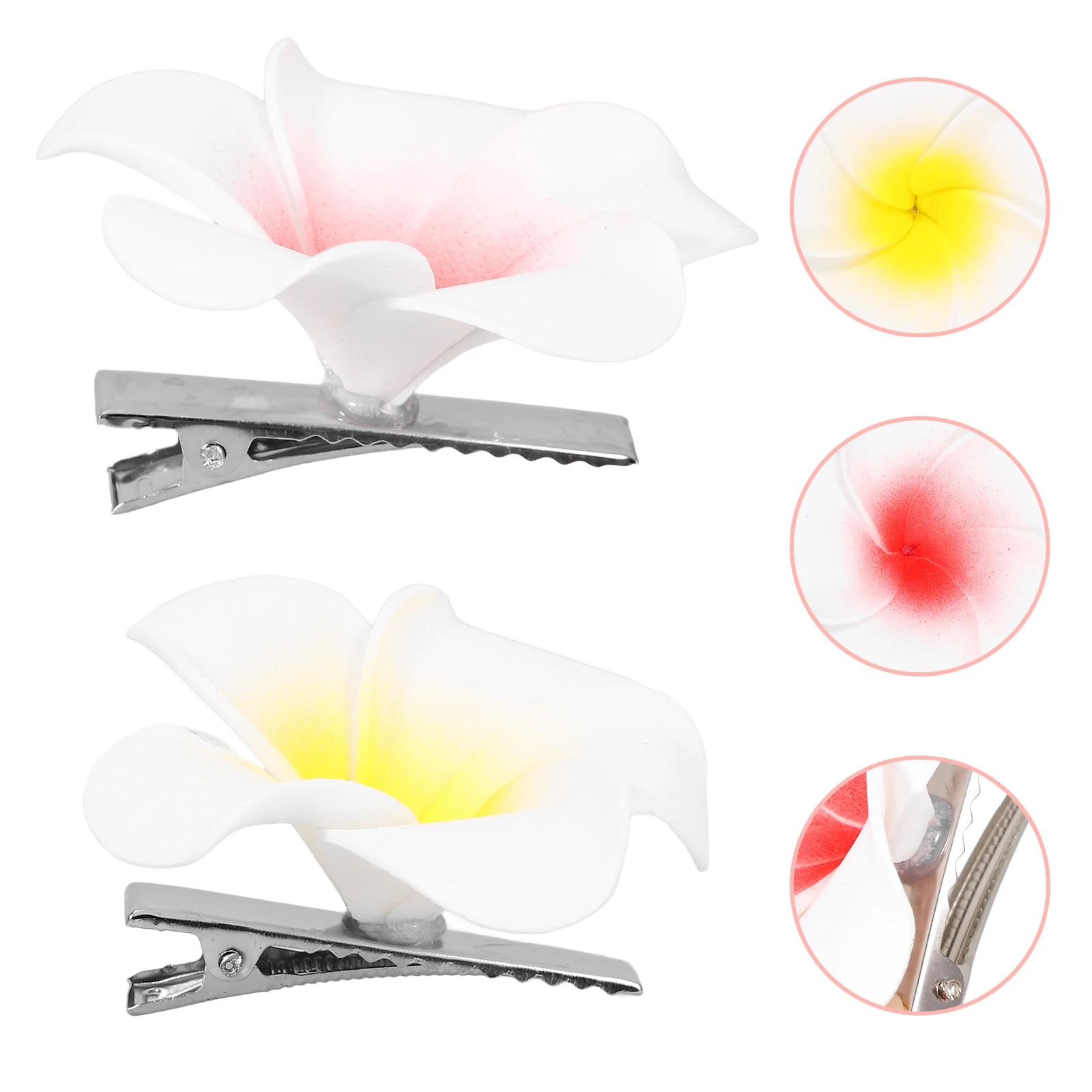 

10pcs Flowers Hair Clips Colorful Cartoon Girls Hairpin Daily Wearing Lightweight Long Lasting Party Accessories Bride