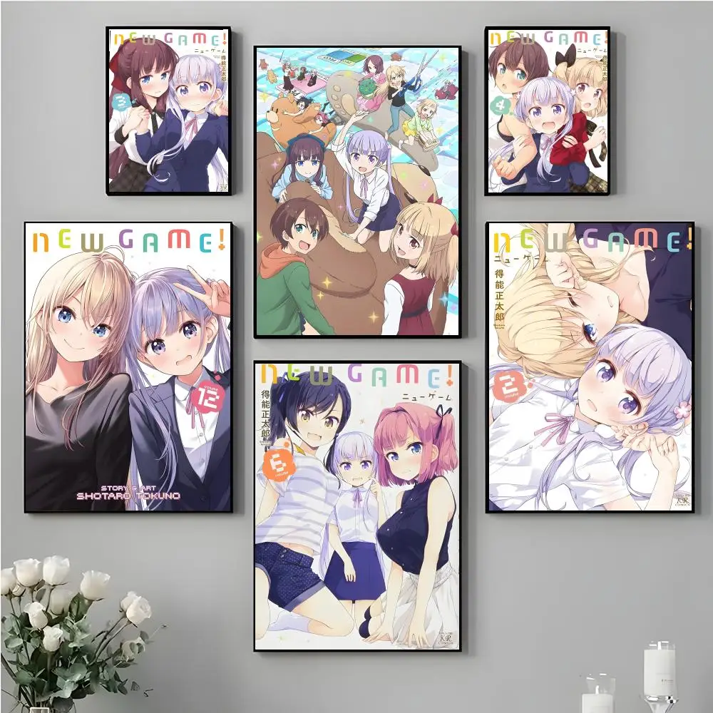 Fashion Cute Exciting Innovative Gril N-NEW GAME Poster High-definition stickers ideal gifts for living rooms hallways