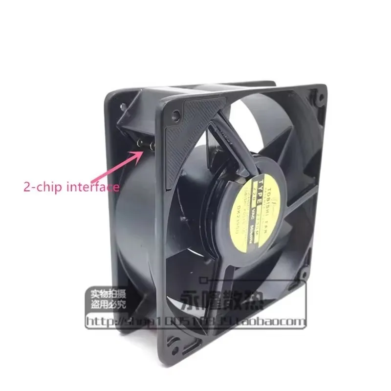 Original 110V/220V 12CM 120 * 120 * 38MM grilling oven cabinet all metal iron leaf high temperature resistant AC Computer fan