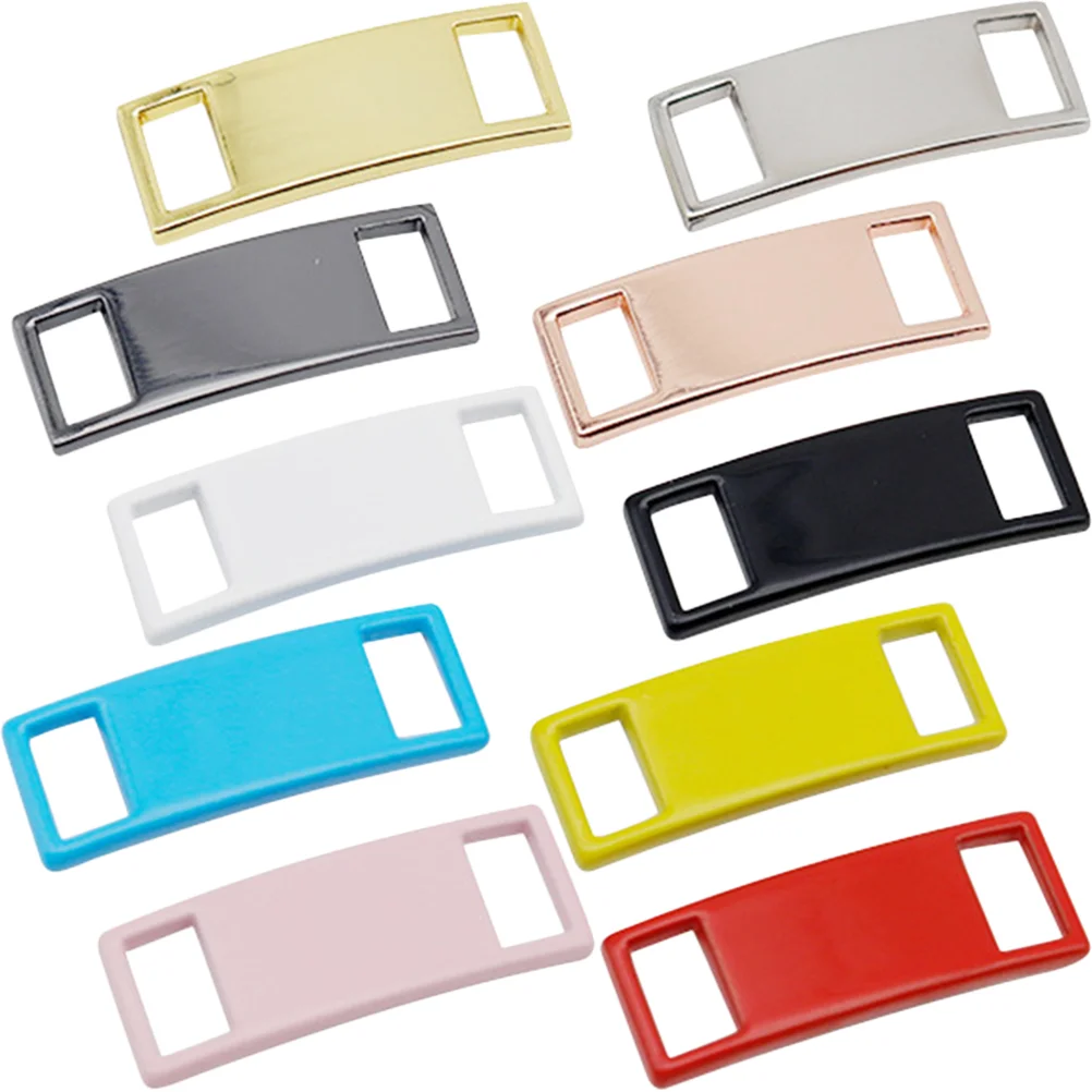 

10 Pcs Metal Shoe Buckle Casual Shoes Buckles Footwear Accessories Shoelace Repairing Shoelaces