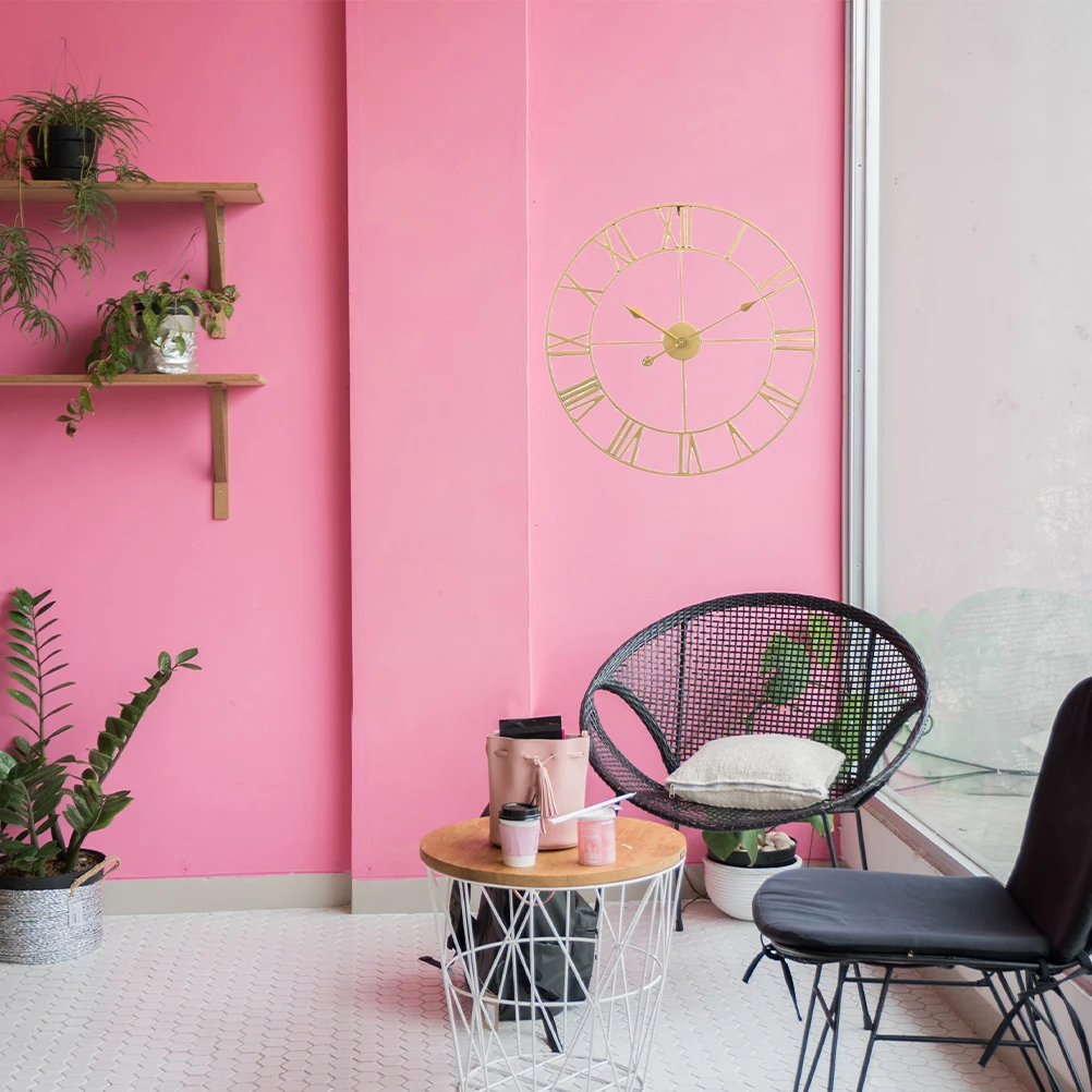 

Elegant Wall Clock with Silent Movement Creative Chic Design for Home Decor Study Room Kitchen Retro Hanging Clock