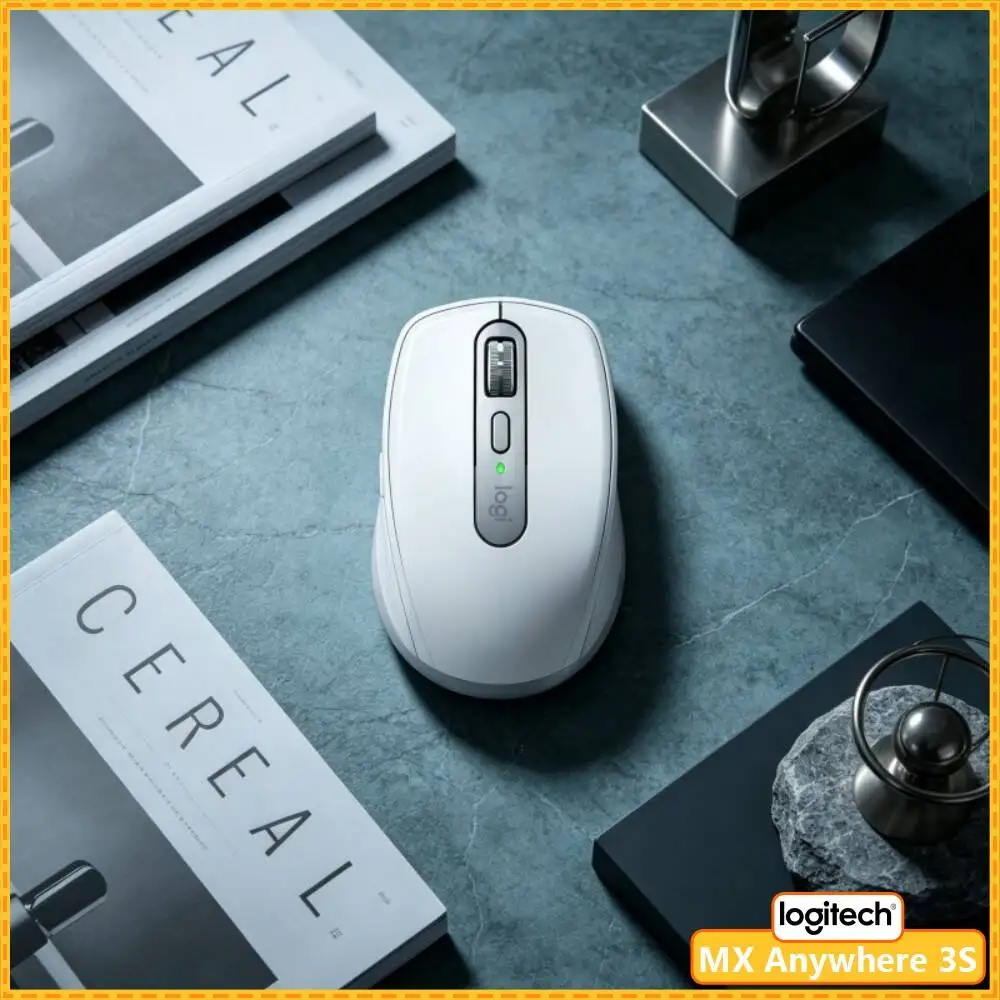Durable MX Anywhere 3S - 8K DPI Darkfield, 70-Day Battery, Silent Click, Ideal for Auto Parts Store Office & Stock Prep