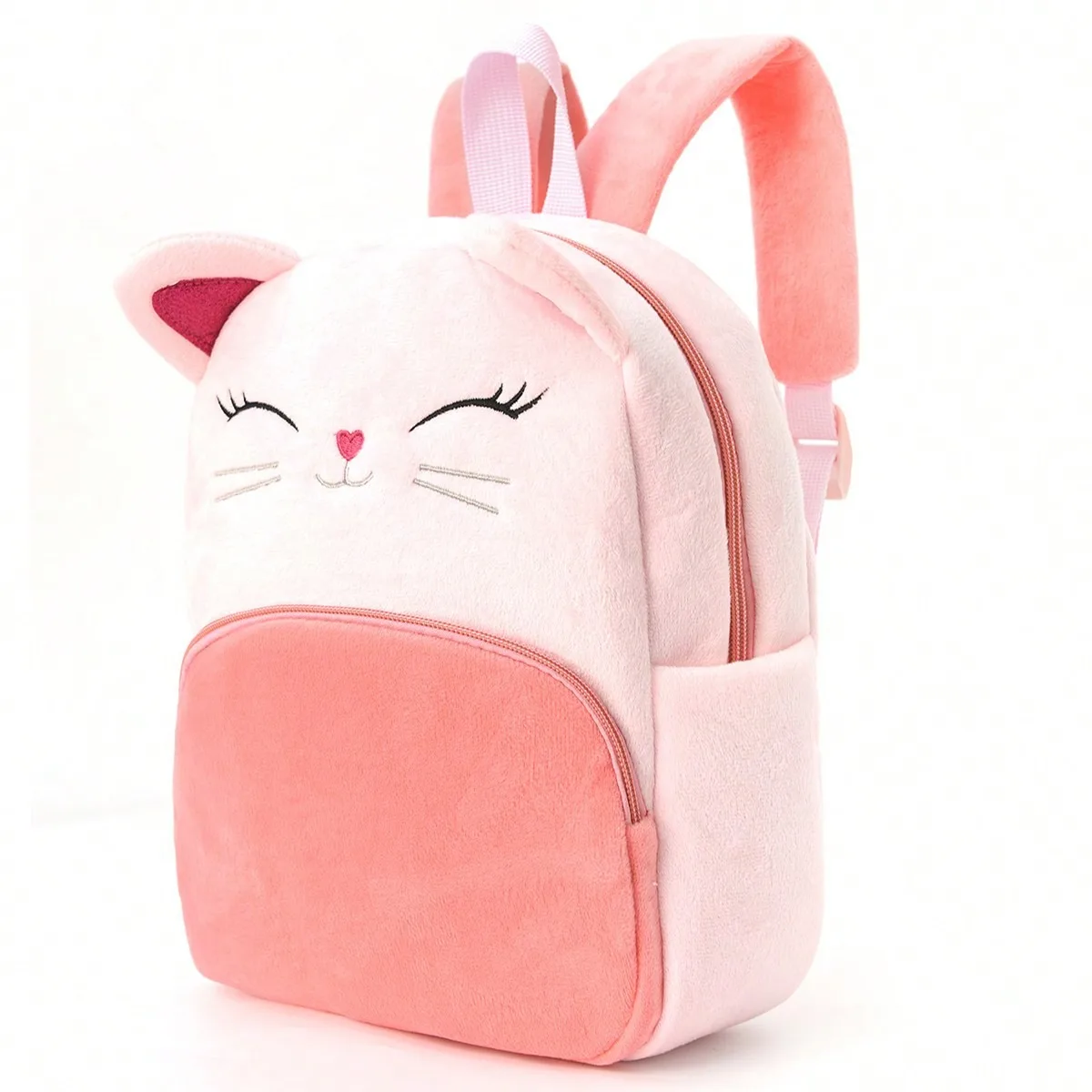 Cross-border hot sale cartoon multi-colored animal children's backpack street stall supply backpack kindergarten plush backpack