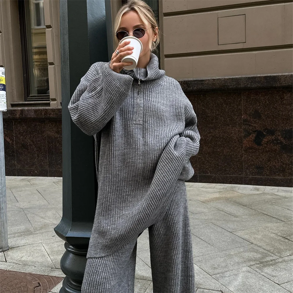 Suéter informal holgado para mujer, jersey de manga larga, color sólido, ropa de calle, precio único, novedad de 2024
