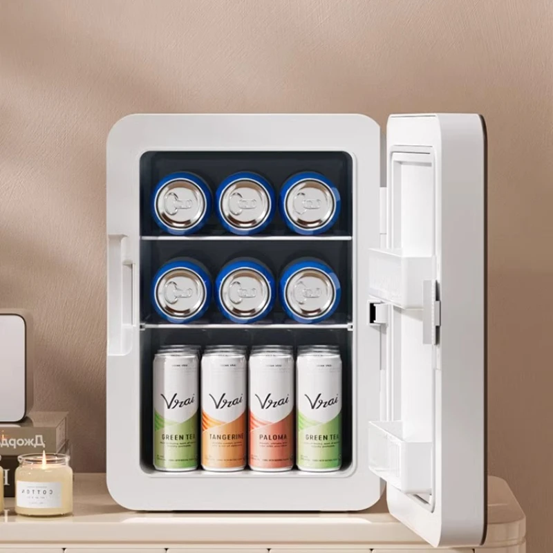 ‌ 22L大容量ミニ冷蔵庫 スマート冷却/加熱 デュアルモード 車載 家庭用 省エネ コーナー保護 化粧品用