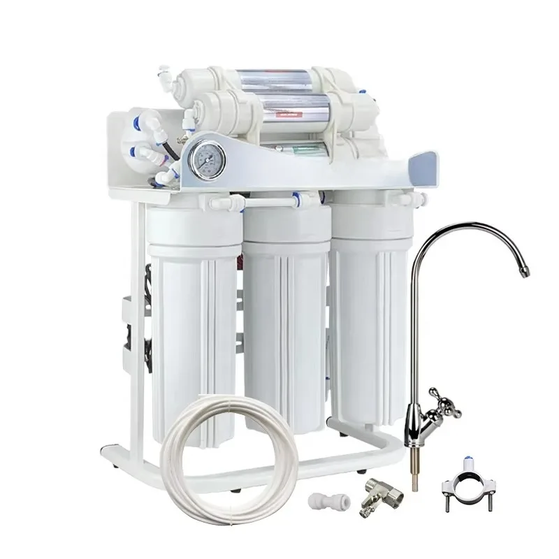 نظام تصفية مياه الشرب القلوي المعدني فائق الأمان للتناضح العكسي ذو 7 مراحل