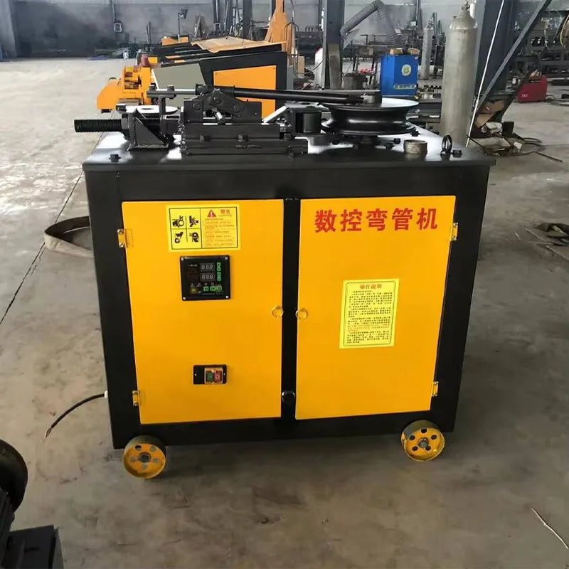 Automatic CNC 3 Roll Metal Pipe Bending Machine 76 Electric Manual Steel Square Tube Bender And Cutting