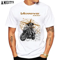 Versys 1000-メンズ半袖カジュアルTシャツ,スポーツ,マウンテンアドベンチャー,ホワイト,850