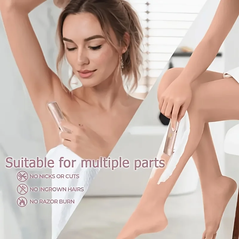 Bikini Trimmer Electric Razor for Women Body Underarm Leg Shaver Female Electric Painless Epilator Facial Mustache Hair Remover
