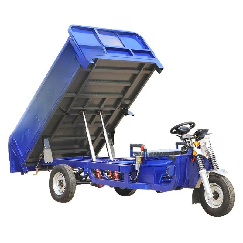 Electric tricycle truck construction site project unloading load king breeding