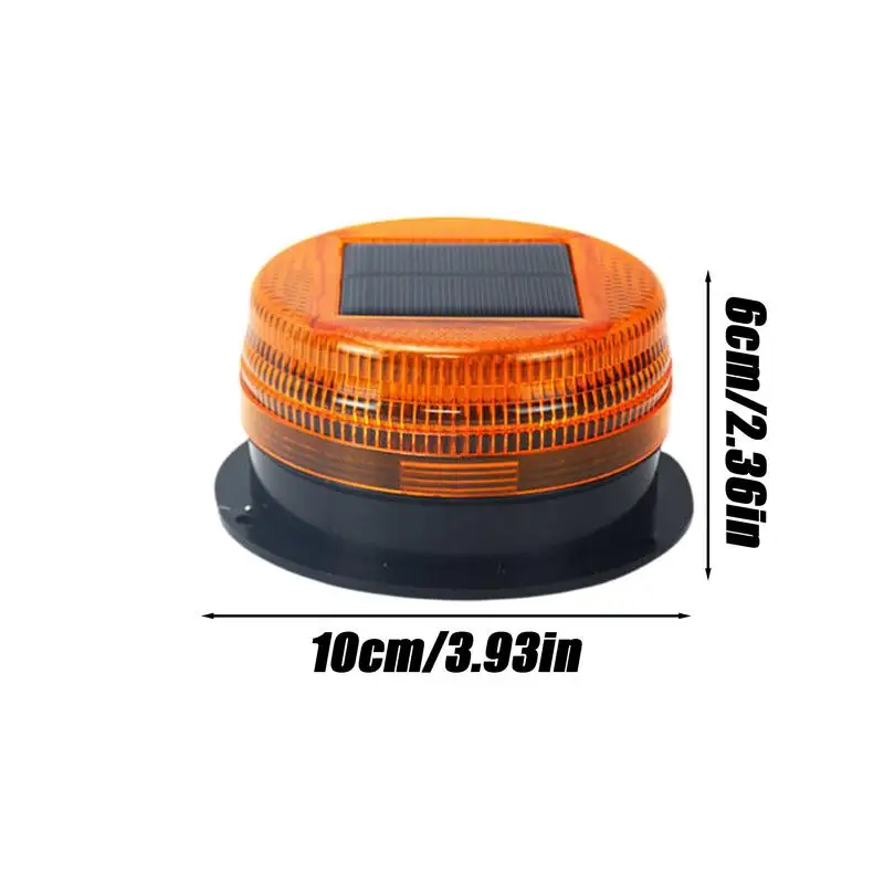 Solar Warning Light For Car Construction Warning Lamp Solar Industrial LED Warning Lights Waterproof Safety Warning Flashing