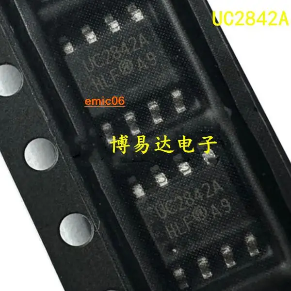 Estoque Original SOP8, UC2842A, 2842A, 2842A, UC2842A, IC, UC2842A, 10 Pcs