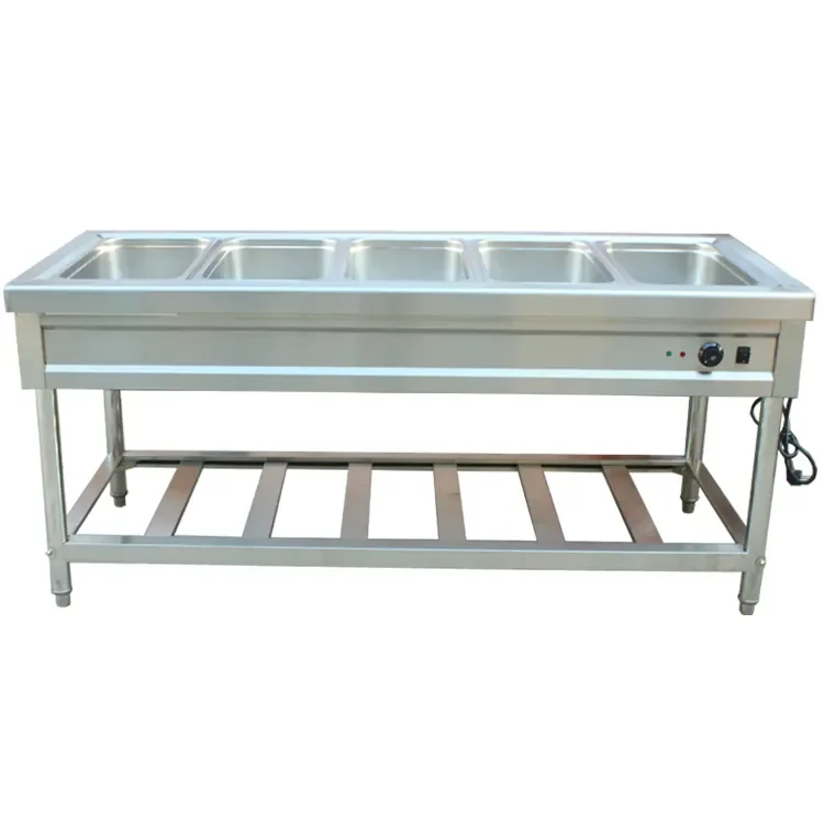 5W stainless steel food insulation rack restaurant-grade display and service equipment
