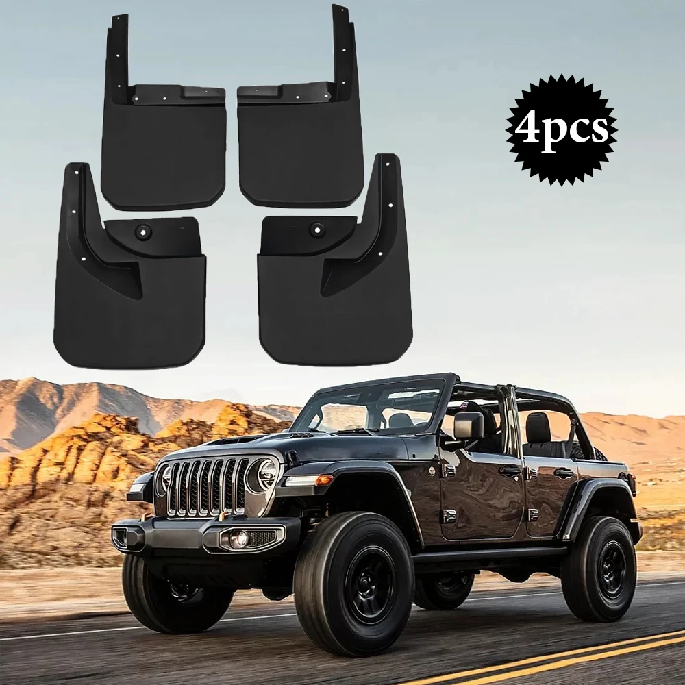 

For Jeep Wrangler JL 2018 2019 2020 2021 2022 2023 Mud Splash Grade Mudguards Front Rear Wheel Fender Mudflap Car Accessories