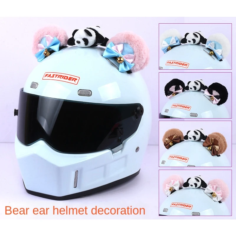 

Bear Ears Of Helmet Motorcycle Helmet's Ears Helmet Fashion Cute Match