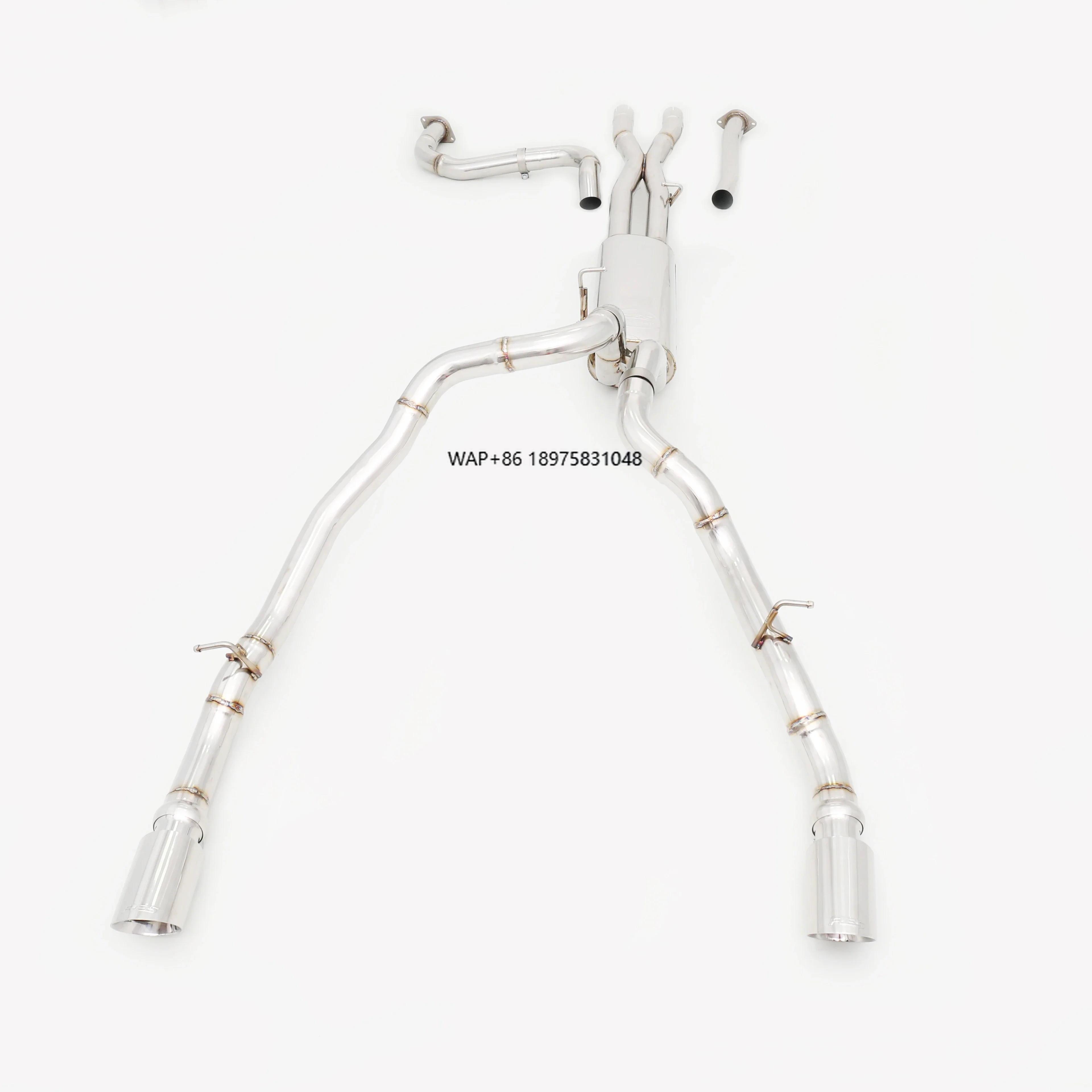 Custom 304 Stainless Steel/Titanium Valved Exhaust System for TRX Premium Performance Exhaust Pipes