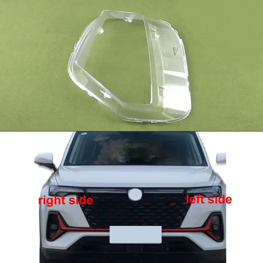 For Changan CS35 Plus（Blue Whale Version）2021 2022 Front Headlight Shell Headlamp Transparent Lampshade Cover Lens Plexiglass