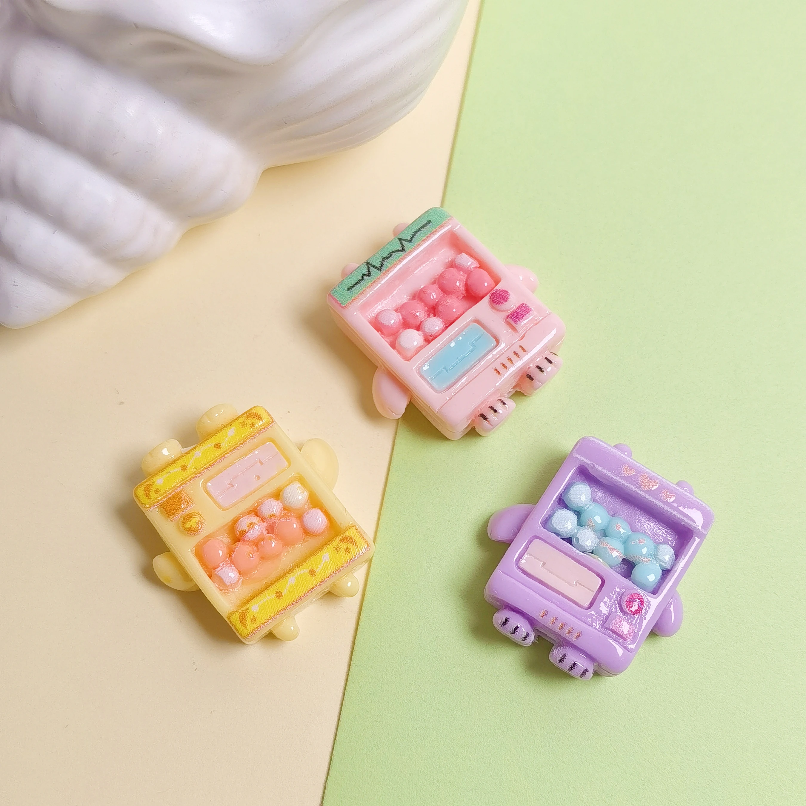 Cute Colorful Bubble Machine Beads Resin Handmade Pen Beads DIY Phone Chain Keychain Jewelry Accessories