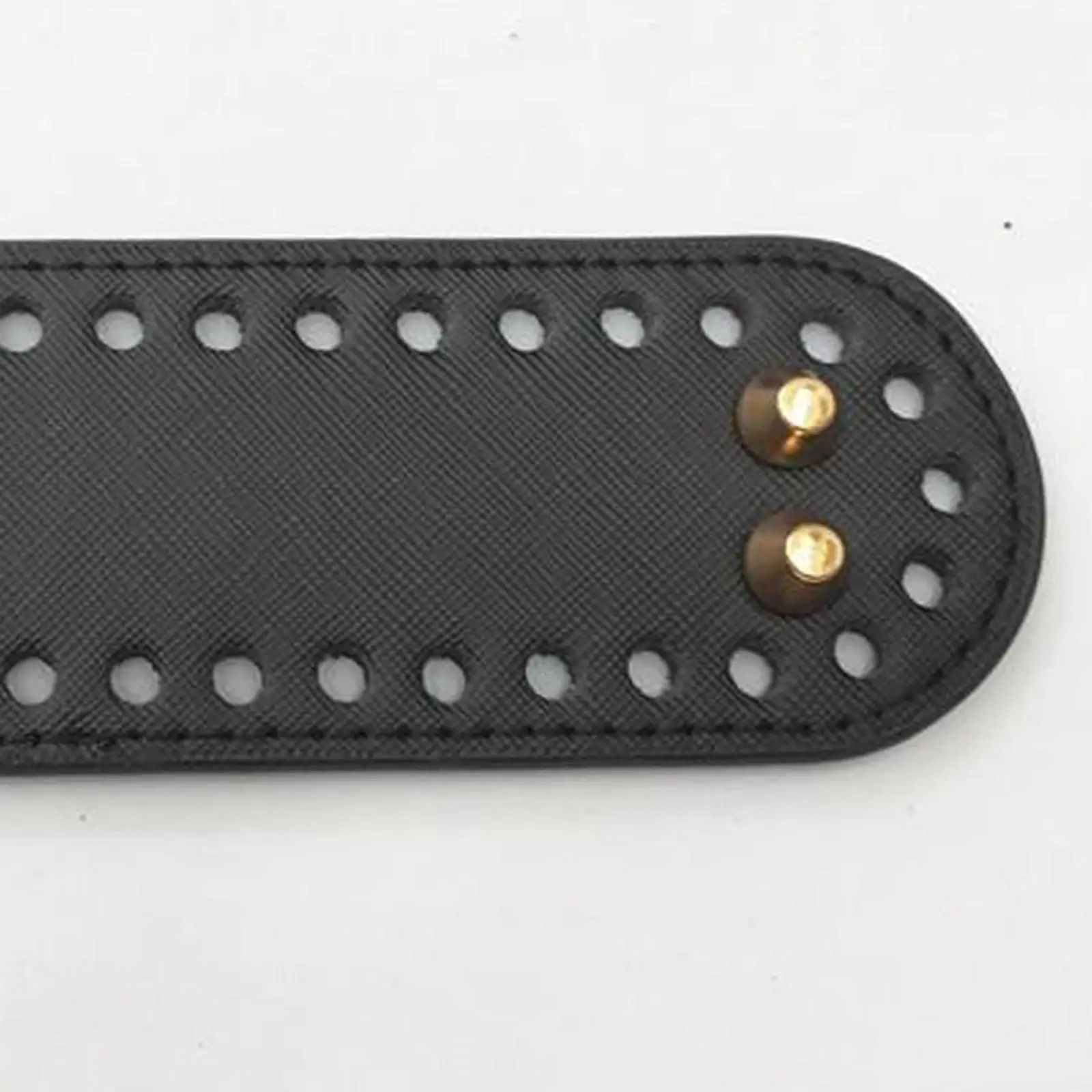 Oval PU Leather Bag Bottom with Holes for Crochet Knitting DIY Handbag Base Cushion Pad Purse Bottom Shaper Weaving Tool
