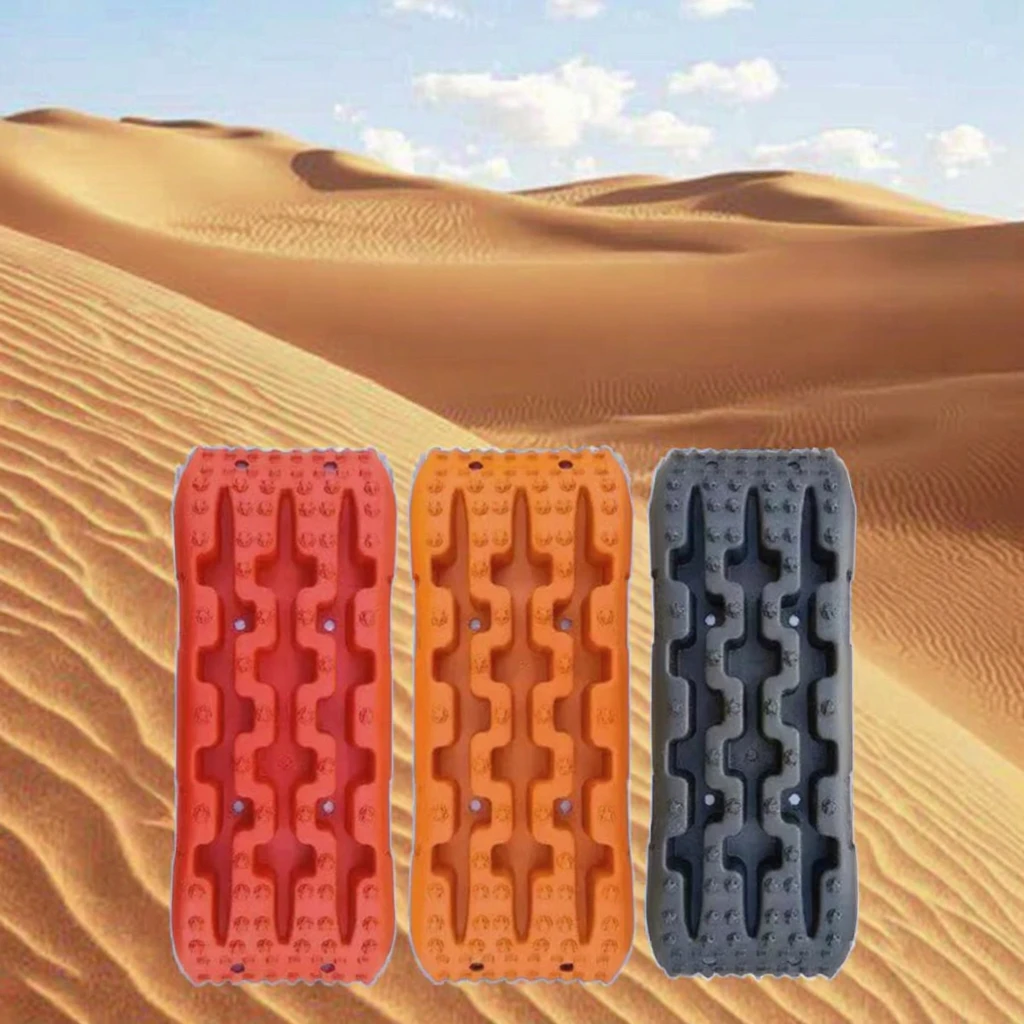 Recovery Traction Boards for 4x4 Off-Road Car SUV Truck 10 Ton Sand Mud Snow Tracks Mat Towing Strap Emergency Rescue Kit