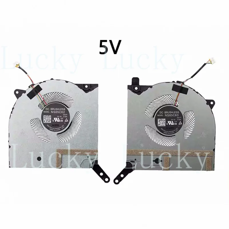 f New for Lenovo Y560A-P Legion 5 Pro-16ACH6 Laptop CPU GPU Cooling fan DC5V DC10V