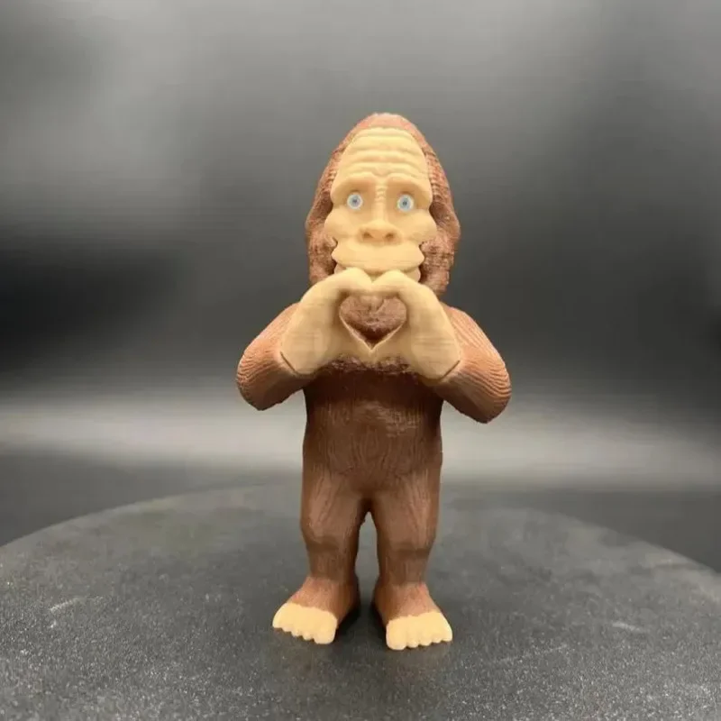 Funny Bigfoot, Creative Gorilla Resin Statues,Suitable for Home and Car, Unique Desktop Figurines,For Tabletop and Car - mounted