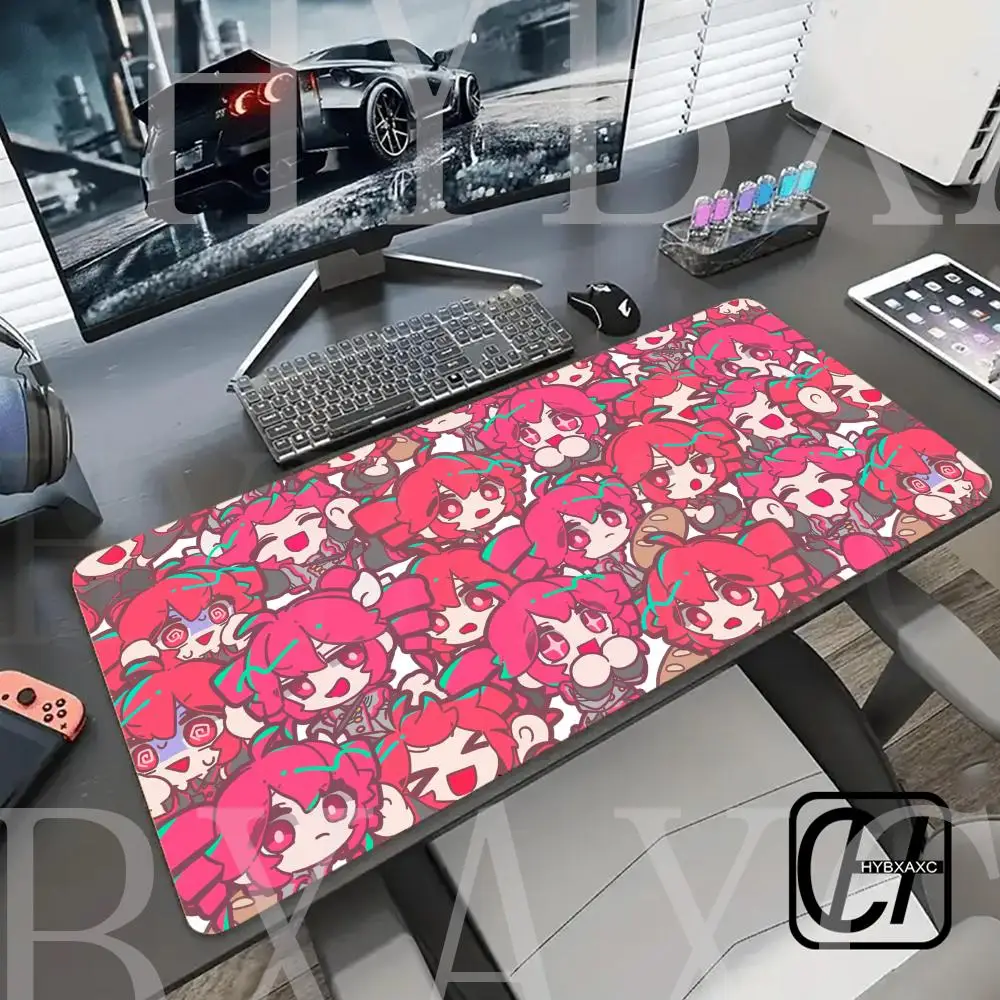 

Kawaii Anime Girl Gaming Mouse Pad K-Kasane Teto Large LockEdge Mousepad XXL HYBXAXC Keyboard Desk Mat E-Sports PC Gaming Pads