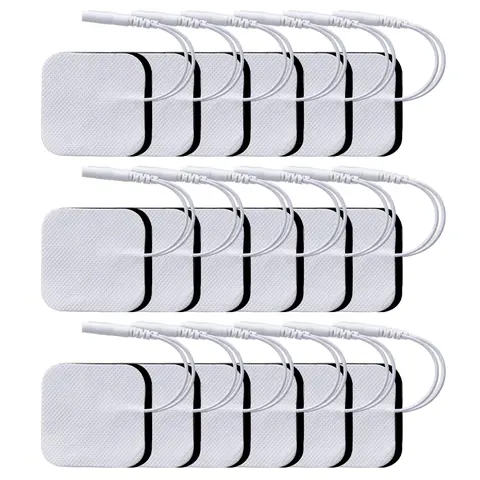 10/20/50/100PCS แผ่นอิเล็กโทรด 4 × 4 ซม./5 × 5 ซม.เครื่องนวด TENS อิเล็กโทรดแพทช์สำหรับชีพจรการฝังเข็ม EMS กระตุ้นกล้ามเนื้อสติกเกอร์