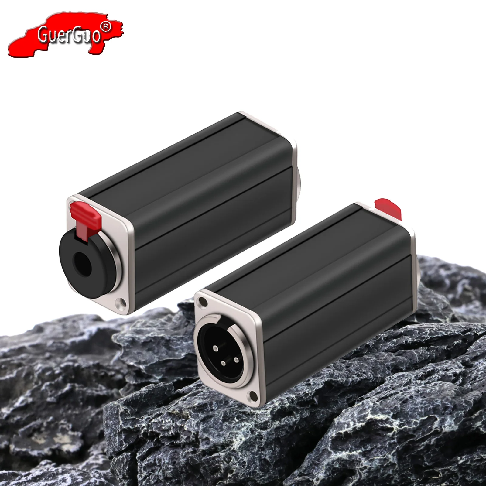 

1pc 6.35mm to XLR Couplers Converter,6.35mm Female Jack to 3Pins XLR Male/Female Panel Mount Socket Connector Extender Adapter