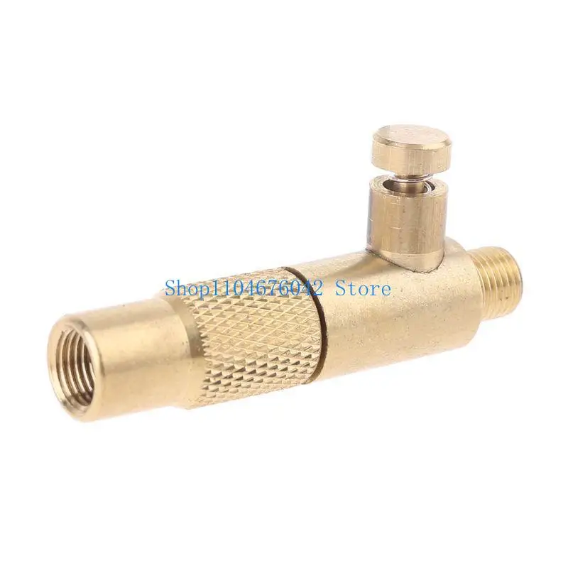 652F Mini Brass Car Tire Inflator Fine Thread Vehicle Air Compressor Pump Connector
