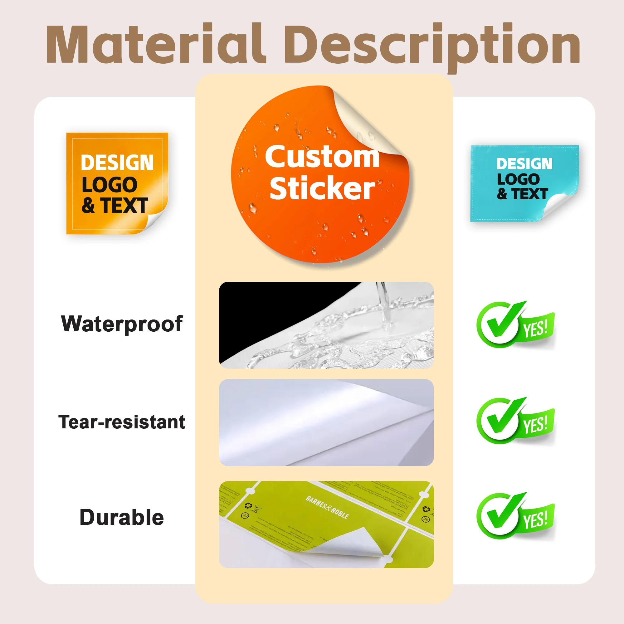 ملصقات مخصصة PVC مقاوم للماء يموت قطع الفينيل شعار تسميات ملصقات شخصية مستديرة لأجهزة الكمبيوتر المحمول عيد ميلاد حفل زفاف الأعمال #2