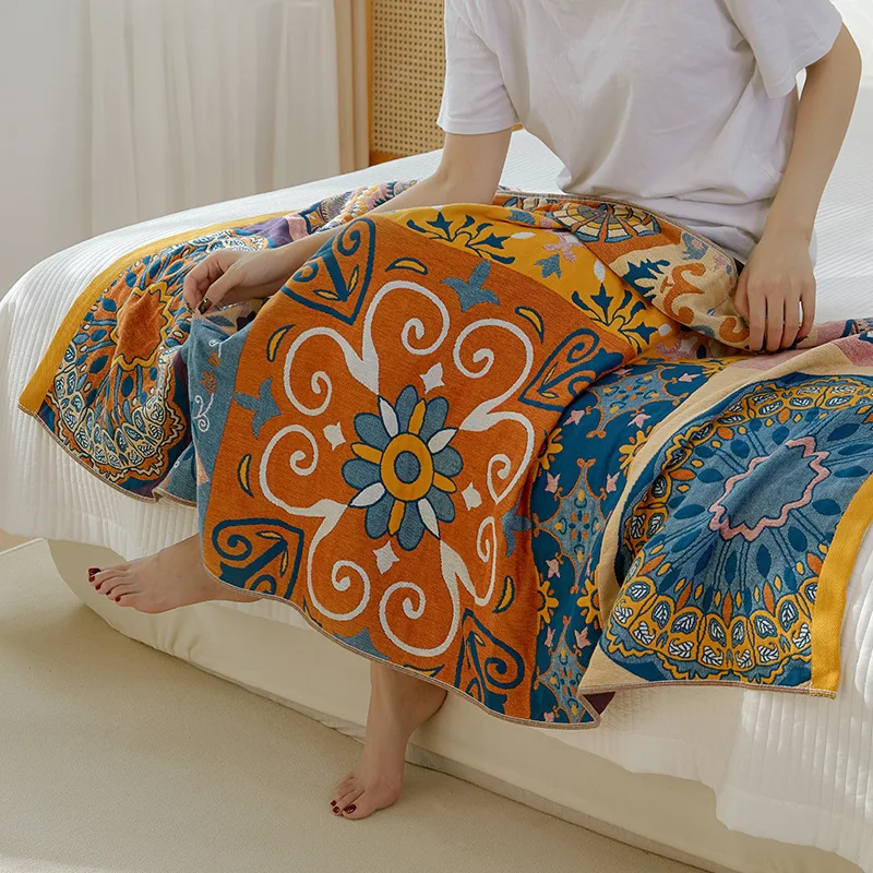 80x150cm Cotton Gauze Bath Towel for Adults, Super Absorbent Quick Dry Soft Yarn Bath Wrap, Spring Summer Home Use