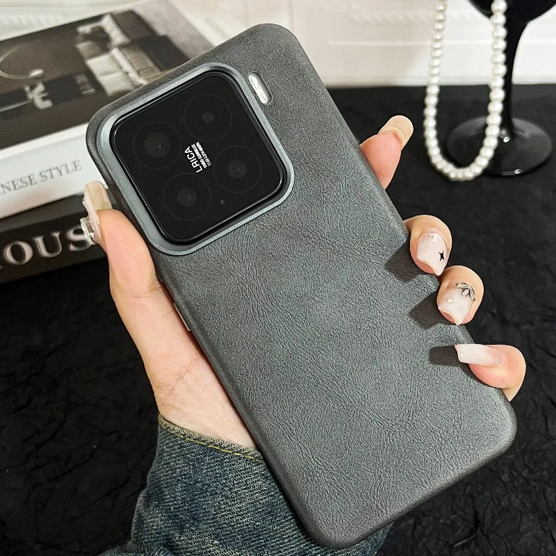 

For Xiaomi 15 14 Pro Case For MagSafe Magnetic Retro PU Leather Cover For Mi 15 14 Built In Velvet Protective Back Shell