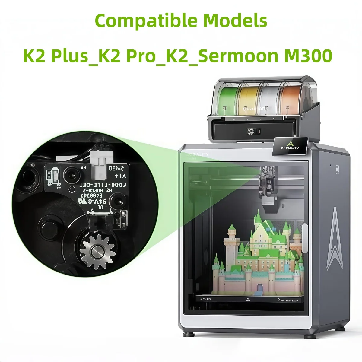 Creality الرسمية K2 Plus لوحة كشف الخيوط الكهروضوئية وحدة استشعار كسر الفتيل ل K2 Plus Combo/K2 Pro/K2