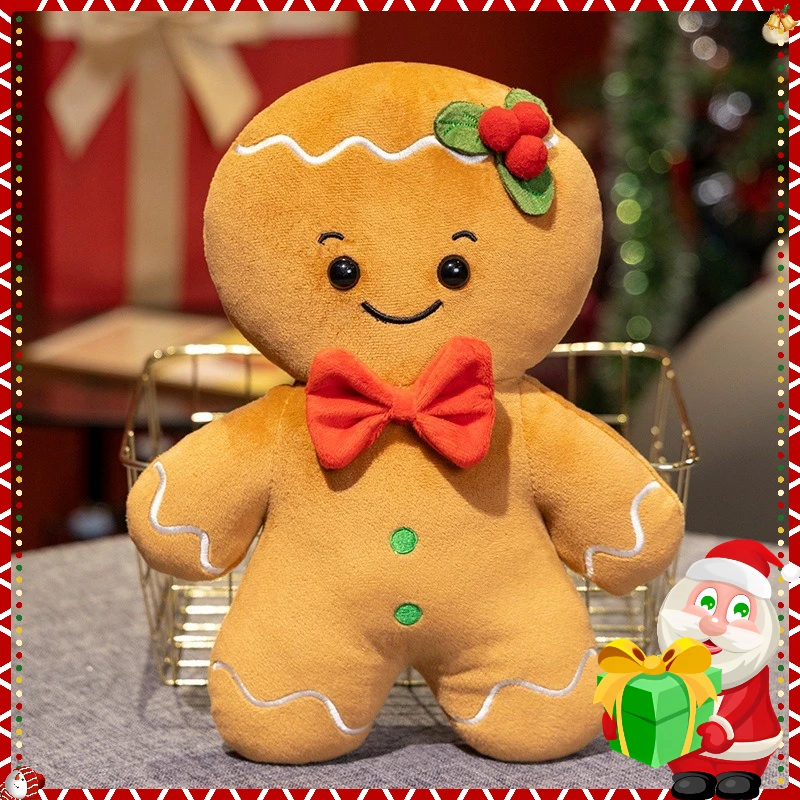 وسادة وسادة زينة شجرة عيد الميلاد للرجال من الزنجبيل - هدية تزيين عيد الميلاد لعطلة عطلة عيد الميلاد المثالية