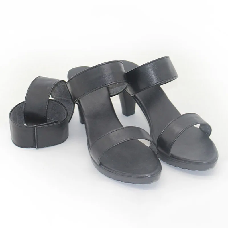 Gachiakuta Semiu Grier Cosplay Schoenen Laarzen Anime Zwarte Sandalen Met Hoge Hakken Halloween Carnaval Party Props Voor Volwassen Vrouwen Meisjes