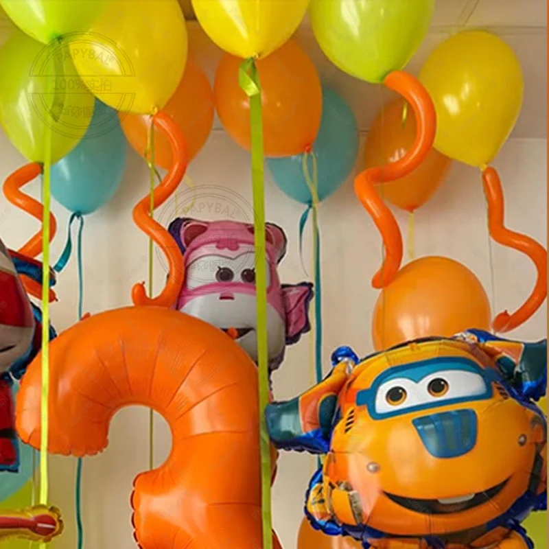 46pcs New Super Wings Aluminum - Lighting Mcqueen Birthday Decor review and price