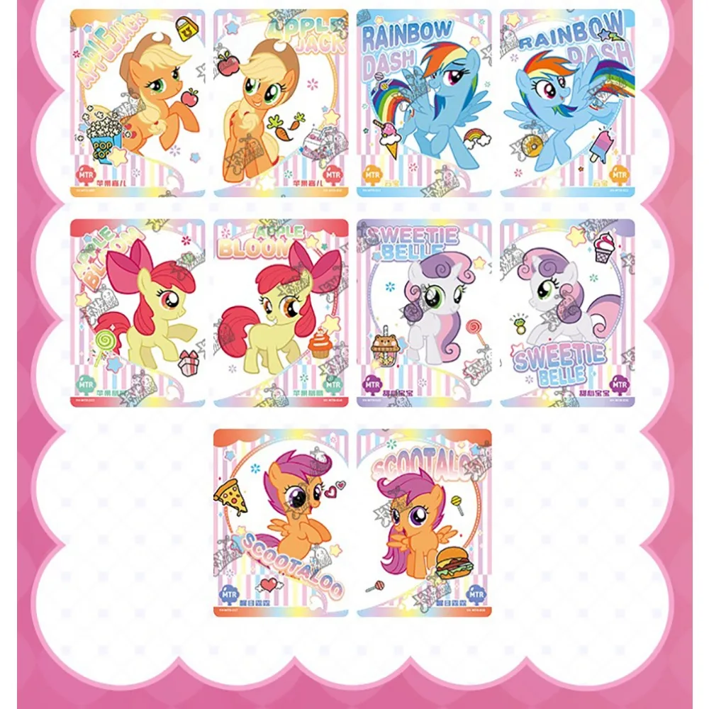 Wholesale KAYOU My Little Pony Card for Kids Fluttershy Pinkie Pie Cute Funny Intimate Nimble Incoming Call Cards Popular Gifts